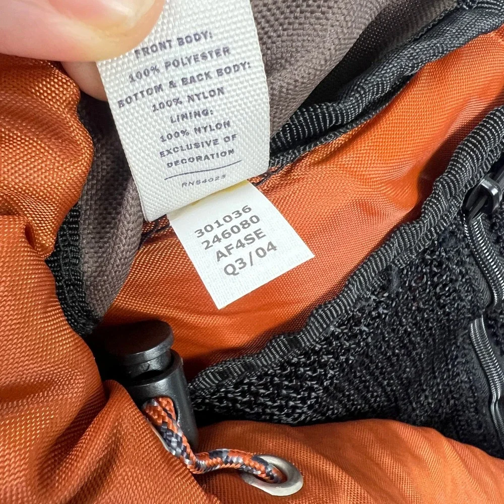 Old Navy Active Trek System Backpack OS Brown Hiking Camping Vintage 2004